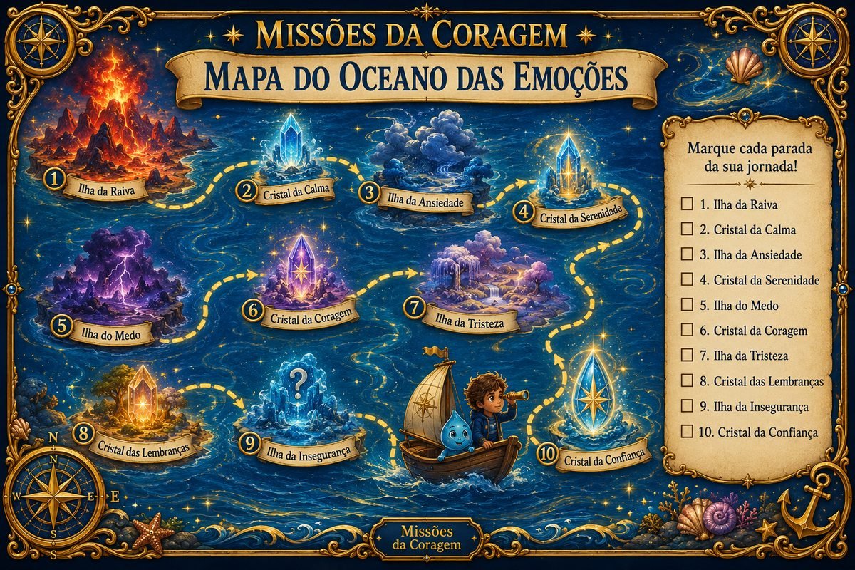 Mapa Interativo do Oceano das Emoções