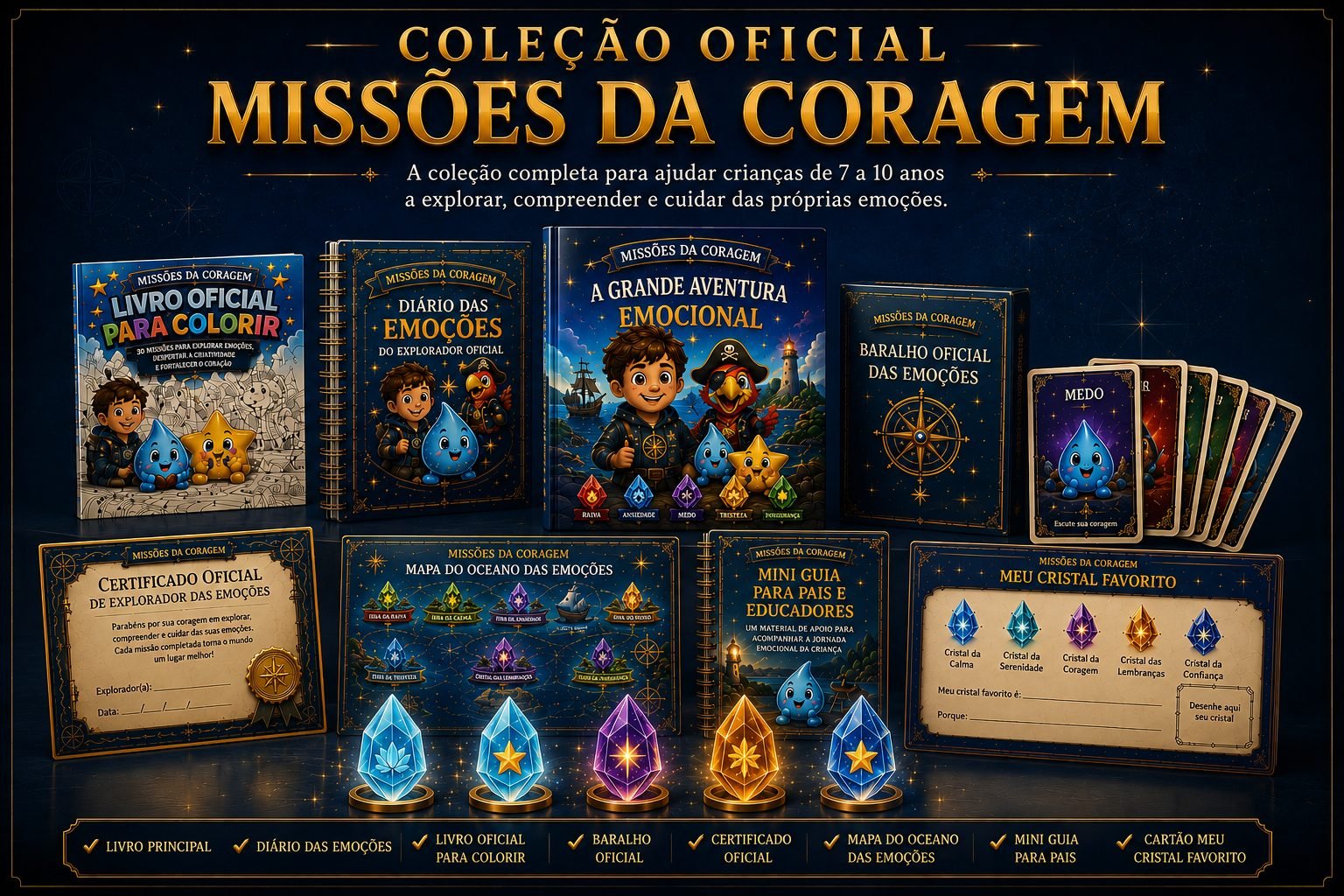 Coleção completa Missões da Coragem
